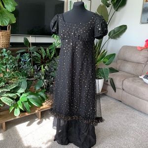 Sparkly Stars Sequin Regency Period Gown